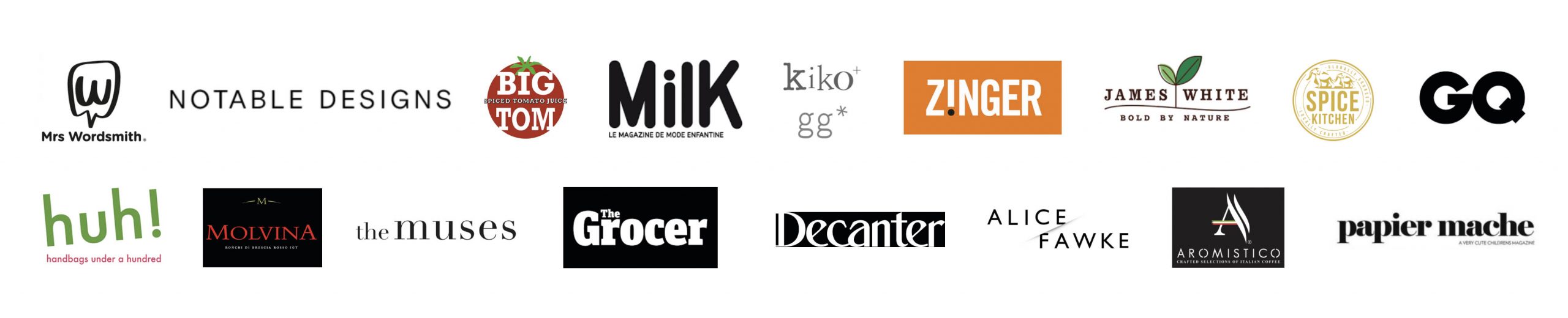 Companies and publications I have worked with Companies and publications I have worked with